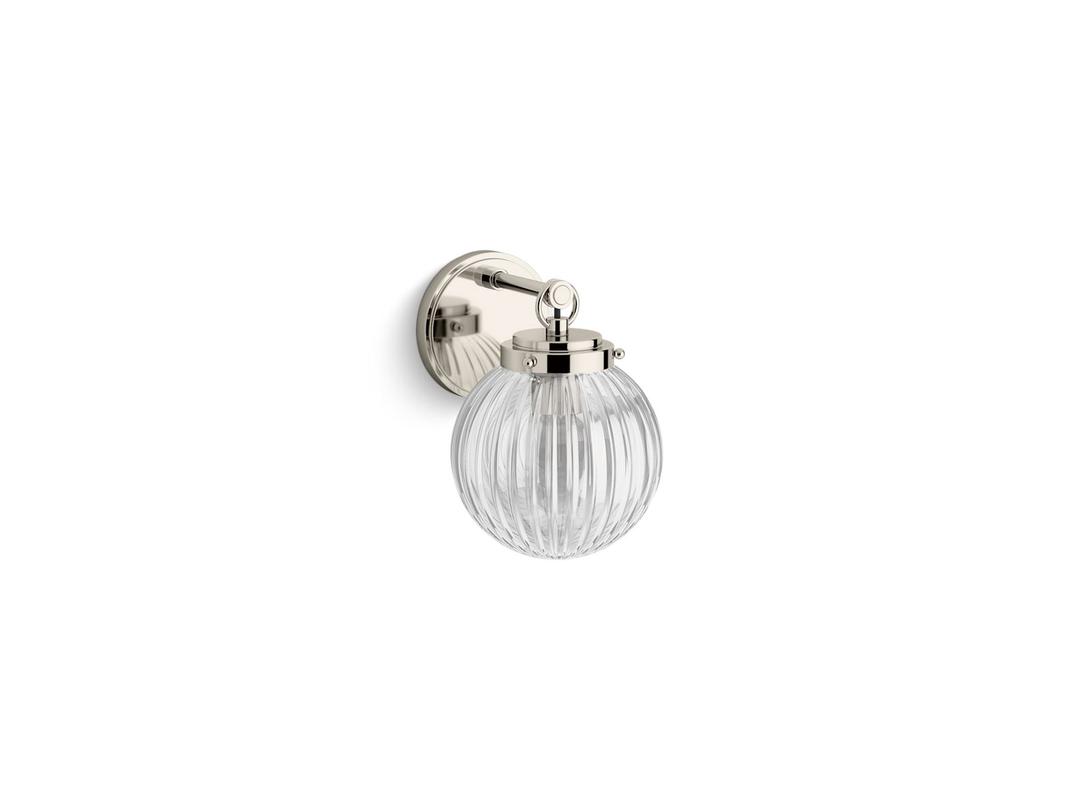EmbraE by Studio McGee One-light sconce - Polished Nickel by Kohler