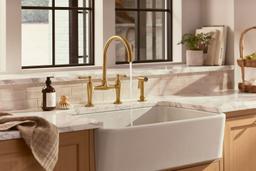 EdalynE by Studio McGee Two-hole bridge kitchen sink faucet with side sprayer - image 16