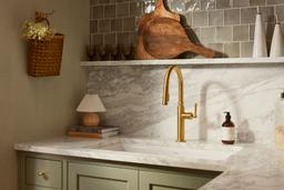 Touchless pull-down kitchen sink faucet with three-function sprayhead - image 8