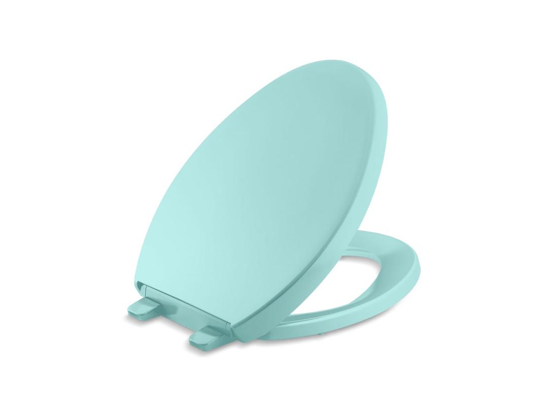 Reveal Quiet-CloseE elongated toilet seat by Kohler