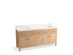MalinE by Studio McGee 72'' bathroom vanity cabinet with sinks and quartz top - image 1