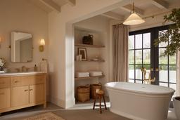 CastiaE by Studio McGee Floor-mount bath filler trim with handshower - image 10