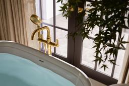 CastiaE by Studio McGee Floor-mount bath filler trim with handshower - image 9