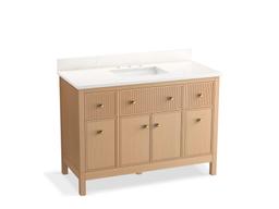 MalinE by Studio McGee 48'' bathroom vanity cabinet with sink and quartz top - image 1