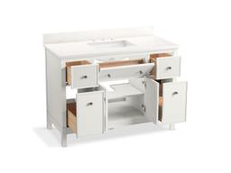 MalinE by Studio McGee 48'' bathroom vanity cabinet with sink and quartz top - image 4