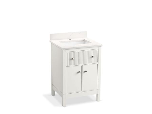 MalinE by Studio McGee 24'' bathroom vanity cabinet with sink and quartz top