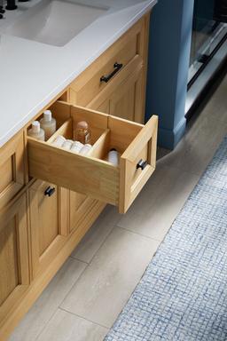 CharlemontE 60'' bathroom vanity cabinet with sinks and quartz top - image 30