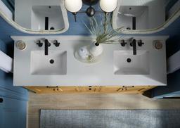 CharlemontE 60'' bathroom vanity cabinet with sinks and quartz top - image 27