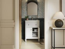 24'' bathroom vanity cabinet with sink and quartz top - image 11