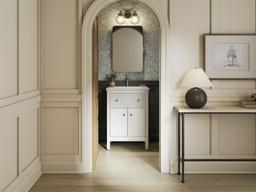 24'' bathroom vanity cabinet with sink and quartz top - image 9