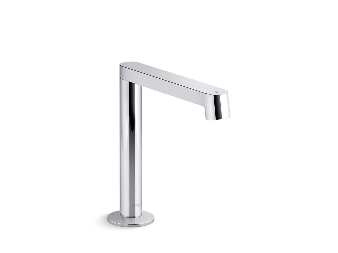 Components Touchless single-hole lavatory faucet with Kinesis sensor technology and temperature mixer, DC-powered, 0.5 gpm by Kohler