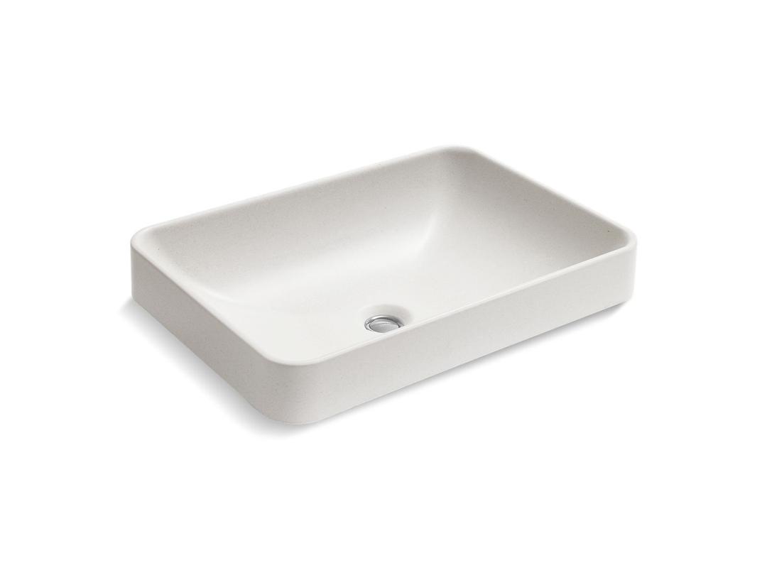 23'' rectangular vessel bathroom sink, no overflow by Kohler