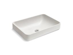 23'' rectangular vessel bathroom sink, no overflow - image 1