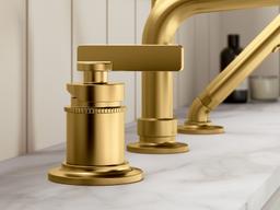 CastiaE by Studio McGee Deck-mount bath faucet with handshower - image 10