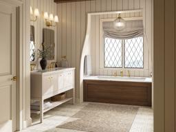 CastiaE by Studio McGee Deck-mount bath faucet with handshower - image 9