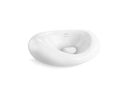 Kohler Landshapese By Daniel Arsham 21-1/2'' Oval Vessel Bathroom Sink, No Overflow - White - image 1