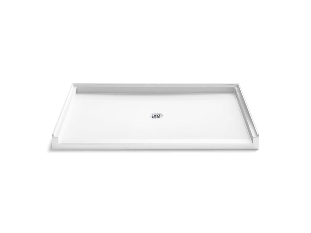 62'' x 42'' alcove shower base, center drain by Kohler
