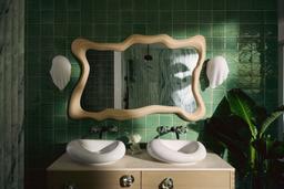 LandshapesE by Daniel Arsham 38'' x 60'' framed mirror - image 3