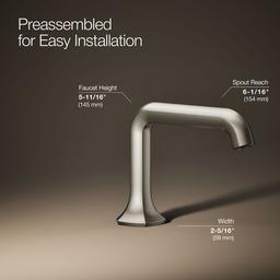 Occasion Bathroom sink faucet spout with Straight design, 1.2 gpm - image 22