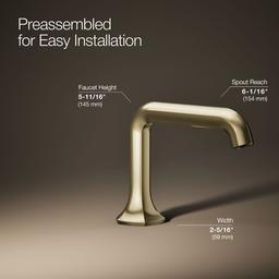 Occasion Bathroom sink faucet spout with Straight design, 1.2 gpm - image 26