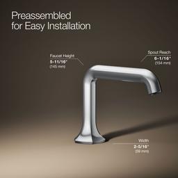 Occasion Bathroom sink faucet spout with Straight design, 1.2 gpm - image 19