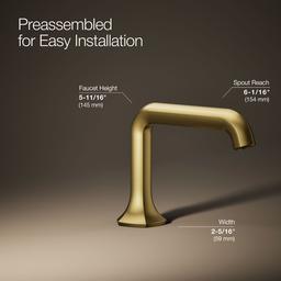 Occasion Bathroom sink faucet spout with Straight design, 1.2 gpm - image 20