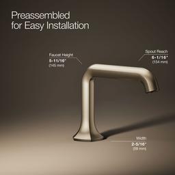 Occasion Bathroom sink faucet spout with Straight design, 1.2 gpm - image 24