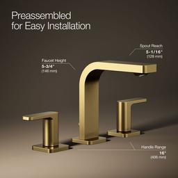 Parallel Widespread bathroom sink faucet, 0.5 gpm - image 21