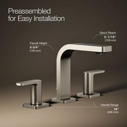 Parallel Widespread bathroom sink faucet, 0.5 gpm - image 20