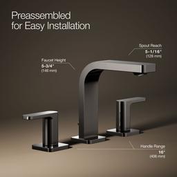 Parallel Widespread bathroom sink faucet, 0.5 gpm - image 23