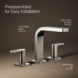 Parallel Widespread bathroom sink faucet, 0.5 gpm - image 25