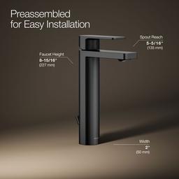 Parallel Tall single-handle bathroom sink faucet, 0.5 gpm - image 19