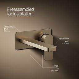 Parallel Wall-mount single-handle bathroom sink faucet, 1.2 gpm - image 23