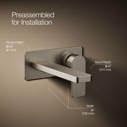 Parallel Wall-mount single-handle bathroom sink faucet, 1.2 gpm - image 22