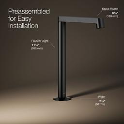 Components Bathroom sink faucet spout with Row design, 1.2 gpm - image 20