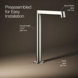 Components Bathroom sink faucet spout with Row design, 1.2 gpm - image 23