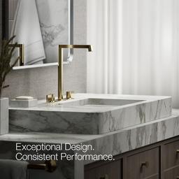 Components Bathroom sink faucet spout with Row design, 1.2 gpm - image 34