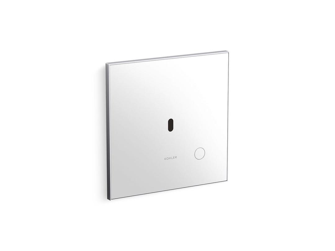 Glass faceplate for concealed touchless toilet flushometer, 1.28 gpf - Polished Chrome by Kohler