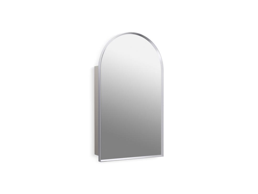 Verdera 20'' X 34'' Arched Framed Medicine Cabinet Left-Hinged - Polished Chrome by Kohler
