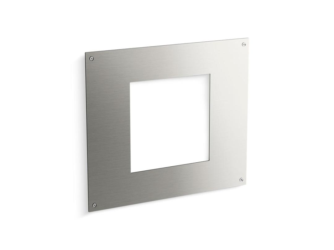 Extension plate for concealed touchless flushometer faceplates - Brushed Stainless by Kohler