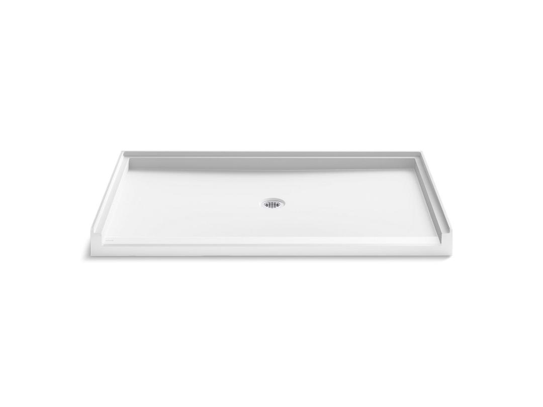 62'' x 36'' alcove shower base, center drain by Kohler