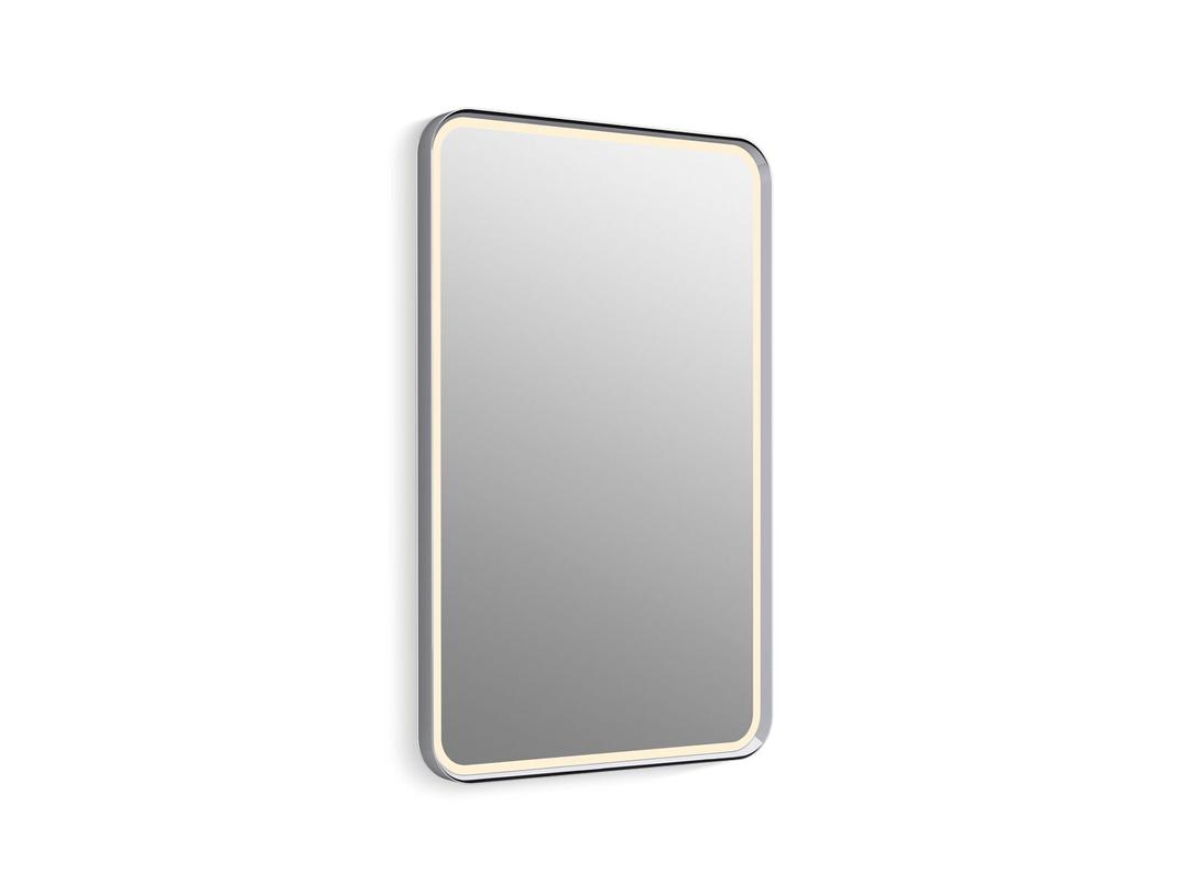 Essential Ultrabright 22 in. X 34 in. Rectangular Lighted Framed Mirror by Kohler
