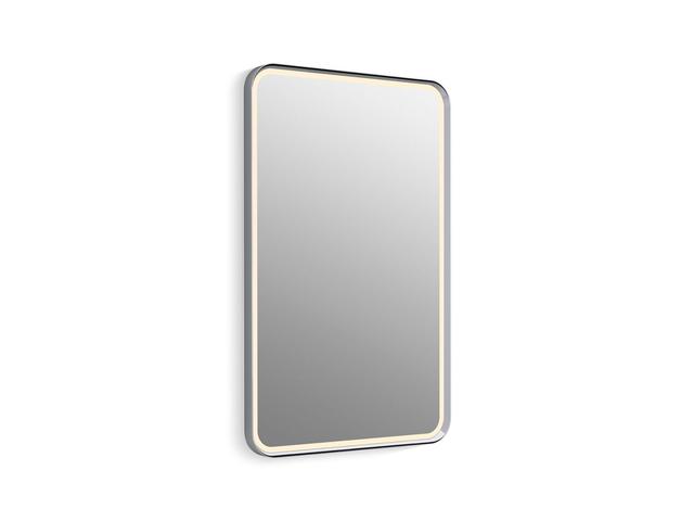 Essential Ultrabright 22 in. X 34 in. Rectangular Lighted Framed Mirror