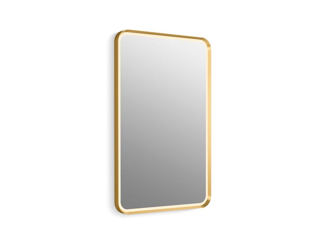Essential Ultrabright 22 in. X 34 in. Rectangular Lighted Framed Mirror by Kohler