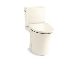 Hidden cord two-piece elongated toilet with skirted trapway, 1.28 gpf - White - image 2