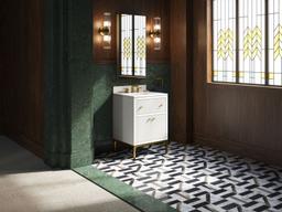 24'' bathroom vanity cabinet with sink and quartz top - image 16