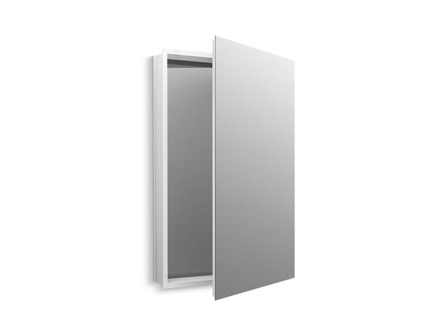 Catalan 24-1/8'' W x 36-1/8'' H aluminum single-door medicine cabinet with 170 degree hinge