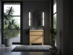 30'' bathroom vanity cabinet with sink and quartz top - image 18