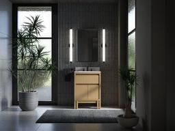 24'' bathroom vanity cabinet with sink and quartz top - image 16