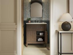 MalinE by Studio McGee 30'' bathroom vanity cabinet with sink and quartz top - image 9